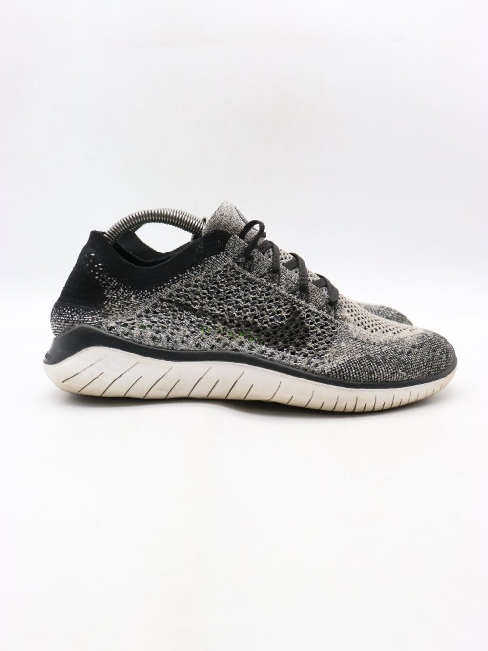 Nike Free RN Flyknit 2018 Men's Size 10 Running Shoes Gray Black 942838-101